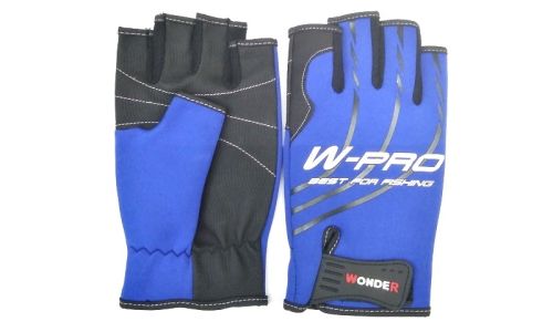 Перчатки WONDER синие без пальцев WG-FGL 054 XL
