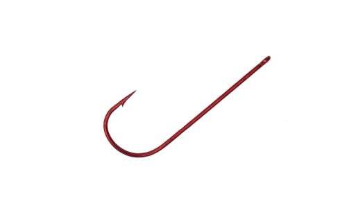 Крючки metsui ROUND цвет red, размер № 10, в уп. 12 шт.