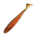 Виброхвост Keitech Easy Shiner 3 438 Green Pumpkin Fire