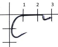 Крючок Gamakatsu WORM HOOK 314 MB №1 упаковка 6 штук
