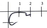 Крючок Gamakatsu WORM HOOK 314 MB №4 упаковка 6 штук