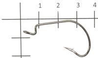 Крючок Invisible Tip Offset Hook №2/0