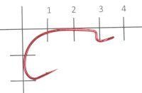Крючок J-Red Light Hook №1/0