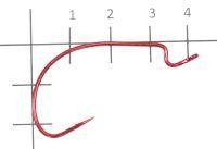 Крючок J-Red Light Hook №3/0