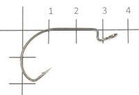Крючок Offset Hook Long с пружинкой №4/0 BN Yoshi Onyx