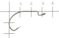 Крючок Offset Hook Long с пружинкой №5/0 BN Yoshi Onyx