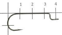 Крючок Offset Hook Round Bend 5057 №1/0