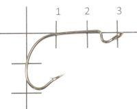 Крючок Offset Hook с пружинкой №1/0 BN Yoshi Onyx