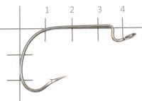 Крючок Offset Hook с пружинкой №4/0 BN Yoshi Onyx