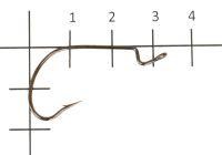 Крючок Offset Worm 213 №1/0 RB