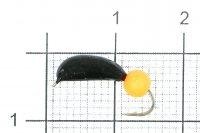 Мормышка Банан d4 ядреный глаз оранжевый неон True Weight