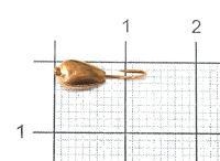 Мормышка Банан с ушком d4 003 медь Nautilus