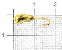 Мормышка Башмачок с отверстием d4.6 002 золото Nautilus