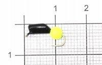 Мормышка Гвоздешарик d.2.5 ядреный глаз желтый кр.kumho True Weight