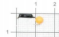 Мормышка Гвоздешарик d1.5 ядреный глаз оранжевый кр.kumho True Weight