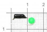 Мормышка Гвоздешарик d2 ядреный глаз зеленый кр.kumho True Weight