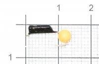 Мормышка Гвоздешарик d2 ядреный глаз оранжевый кр.kumho True Weight