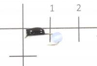 Мормышка Гвоздешарик кошачий глаз d.2.5 голубой кр.kumho True Weight