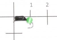 Мормышка Гвоздешарик кошачий глаз d.2.5 зеленый кр.kumho True Weight