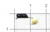 Мормышка Гвоздешарик кошачий глаз d.2.5 кофейный кр.kumho True Weight