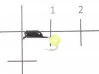 Мормышка Гвоздешарик кошачий глаз d.2.5 салатовый кр.kumho True Weight