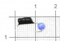 Мормышка Гвоздешарик кошачий глаз d.2.5 синий кр.kumho True Weight
