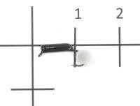 Мормышка Гвоздешарик Кошачий глаз d1.5 белый кр.kumho True Weight