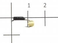 Мормышка Гвоздешарик Кошачий глаз d1.5 кофейный кр.kumho True Weight