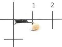 Мормышка Гвоздешарик Кошачий глаз d1.5 оранжевый кр.kumho True Weight