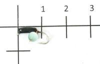 Мормышка Гвоздешарик кошачий глаз d1.5 подвес голубой кр.maruto True Weight