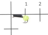 Мормышка Гвоздешарик Кошачий глаз d1.5 светло-зеленый кр.kumho True Weight