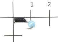 Мормышка Гвоздешарик Кошачий глаз d2 голубой кр.kumho True Weight