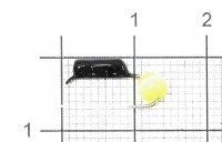 Мормышка Гвоздешарик Кошачий глаз d2 желтый кр.kumho True Weight