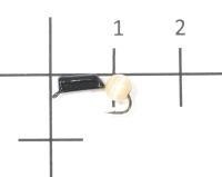 Мормышка Гвоздешарик Кошачий глаз d2 оранжевый кр.kumho True Weight