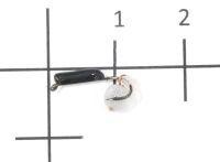 Мормышка Гвоздешарик Кошачий глаз подвес d1.5 белый кр.kumho True Weight