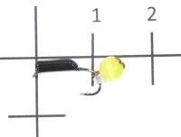 Мормышка Гвоздешарик Кошачий глаз подвес d1.5 желтый кр.kumho True Weight