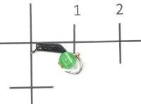 Мормышка Гвоздешарик Кошачий глаз подвес d1.5 зеленый кр.kumho True Weight