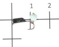 Мормышка Гвоздешарик Кошачий глаз подвес d2 голубой кр.kumho True Weight