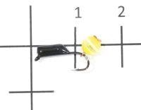 Мормышка Гвоздешарик Кошачий глаз подвес d2 желтый кр.kumho True Weight