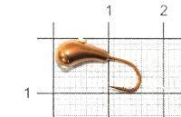 Мормышка Груша с отверстием d3.5 003 медь Nautilus