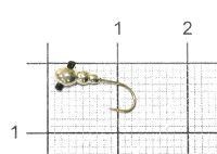 Мормышка Гусеница с отверстием d2.5 001 серебро Nautilus