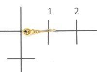 Мормышка Гусеница с отверстием d2.5 002 золото Nautilus