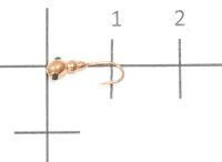 Мормышка Гусеница с отверстием d2.5 003 медь Nautilus