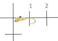 Мормышка Гусеница с отверстием d3.3 002 золото Nautilus