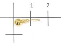 Мормышка Гусеница с отверстием d4 002 золото Nautilus