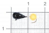 Мормышка Капля d4 ядреный глаз оранжевый неон True Weight