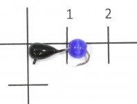 Мормышка Капля Кошачий глаз d4 синий True Weight