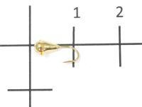 Мормышка Капля малая с лыской d3 002 золото Nautilus