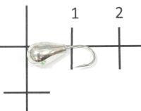 Мормышка Капля малая с лыской d5 001 серебро Nautilus