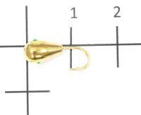 Мормышка Капля малая с лыской d5 002 золото Nautilus